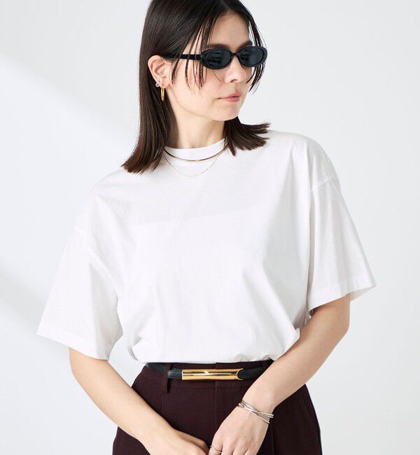 NOLLEY'S sophi「ウォッシャブル72/2超長綿オーバーサイズT」|Tシャツ・カットソー|