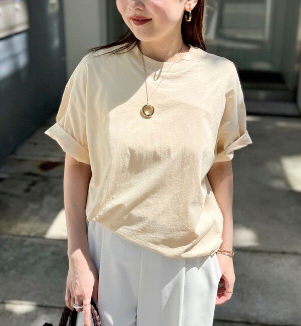 NOLLEY'S sophi「ウォッシャブル72/2超長綿オーバーサイズT」|Tシャツ・カットソー|