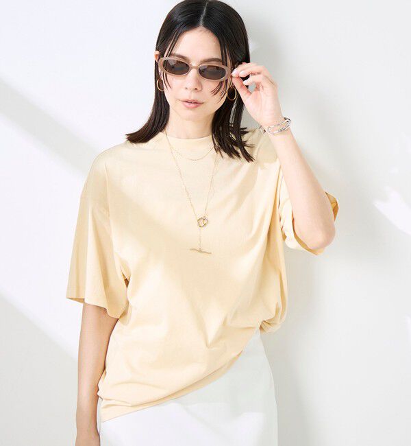 NOLLEY'S sophi「ウォッシャブル72/2超長綿オーバーサイズT」|Tシャツ・カットソー|