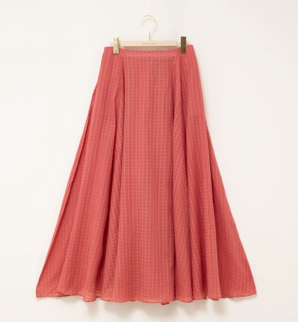 NOLLEY'S sophi「【WALANCE/ワランス】natural dye sheer cotton check flare スカート」|スカート|