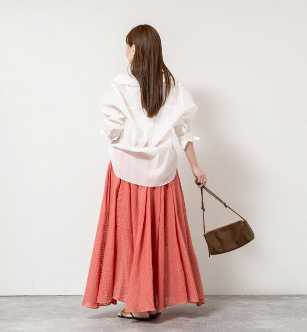NOLLEY'S sophi「【WALANCE/ワランス】natural dye sheer cotton check flare スカート」|スカート|