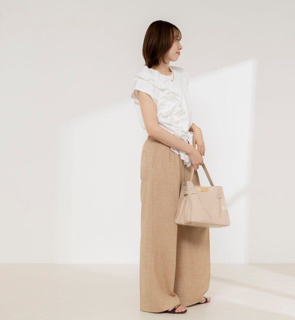 NOLLEY'S「【WEB限定】フリルTシャツ」|Tシャツ・カットソー|