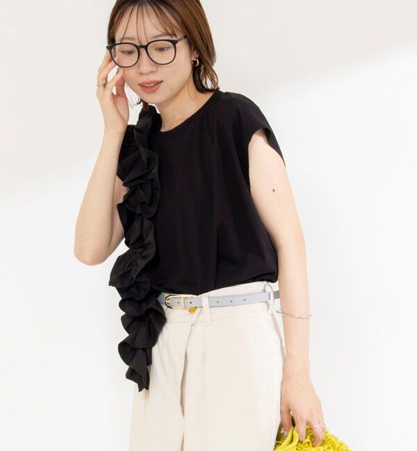 NOLLEY'S「【WEB限定】フリルTシャツ」|Tシャツ・カットソー|