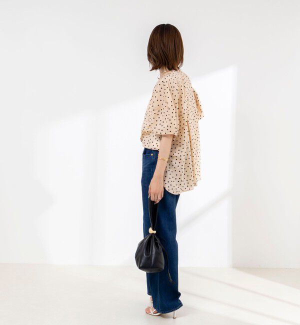 Rie Miller「《接触冷感》ウォッシャブルキャップスリーブプルオーバー」|シャツ・ブラウス|