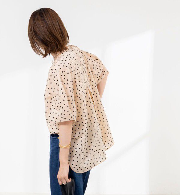 Rie Miller「《接触冷感》ウォッシャブルキャップスリーブプルオーバー」|シャツ・ブラウス|