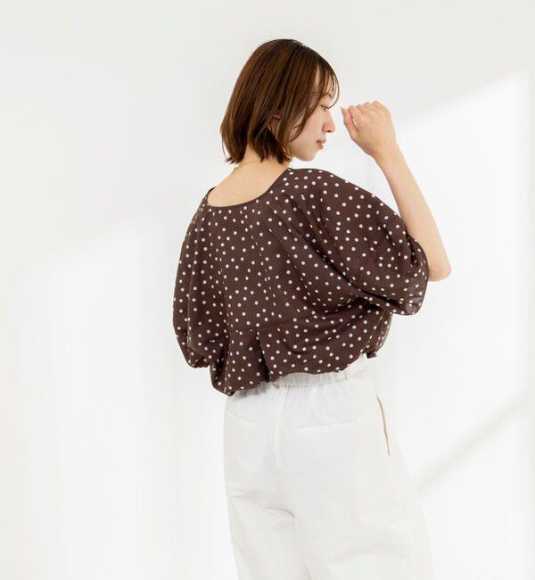 Rie Miller「《接触冷感》ウォッシャブルキャップスリーブプルオーバー」|シャツ・ブラウス|