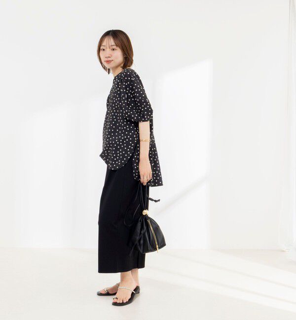 Rie Miller「《接触冷感》ウォッシャブルキャップスリーブプルオーバー」|シャツ・ブラウス|
