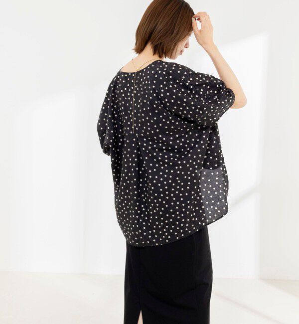 Rie Miller「《接触冷感》ウォッシャブルキャップスリーブプルオーバー」|シャツ・ブラウス|