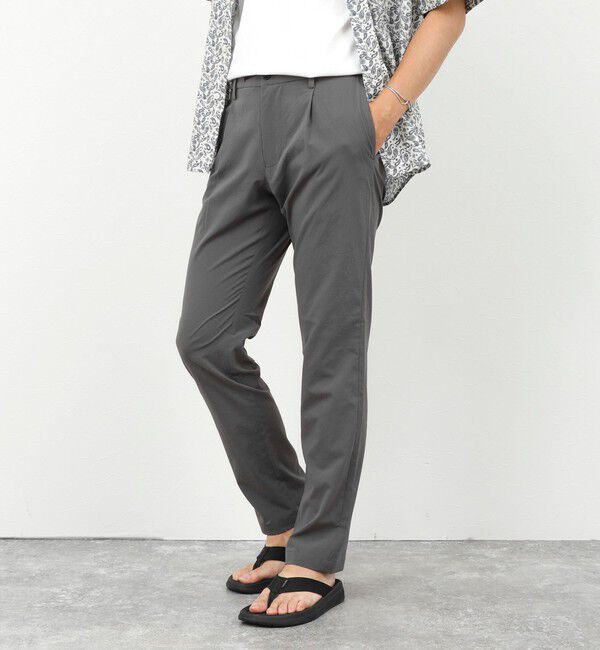 NOLLEY'S goodman「《ビジカジ対応 / 高通気・吸水速乾 》Micro Dotair PT 1タック スマートイージーパンツ 26SS」|チノ|