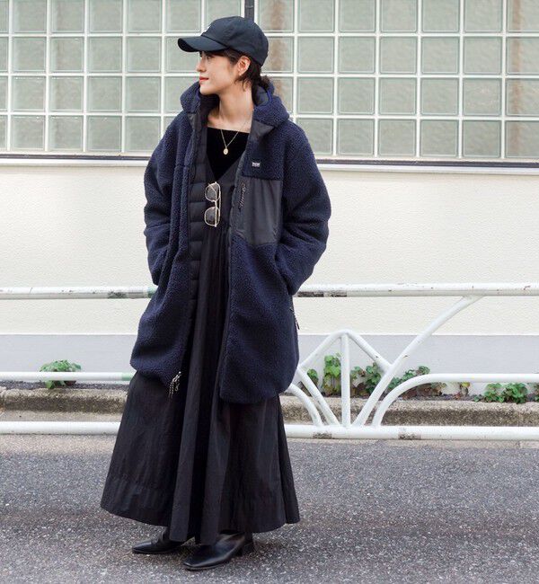 NOLLEY'S「【WEB＆一部店舗限定色アイテム】【TAION/タイオン】ボア&times;ダウンフードロング(リバーシブル)」|ダウン|