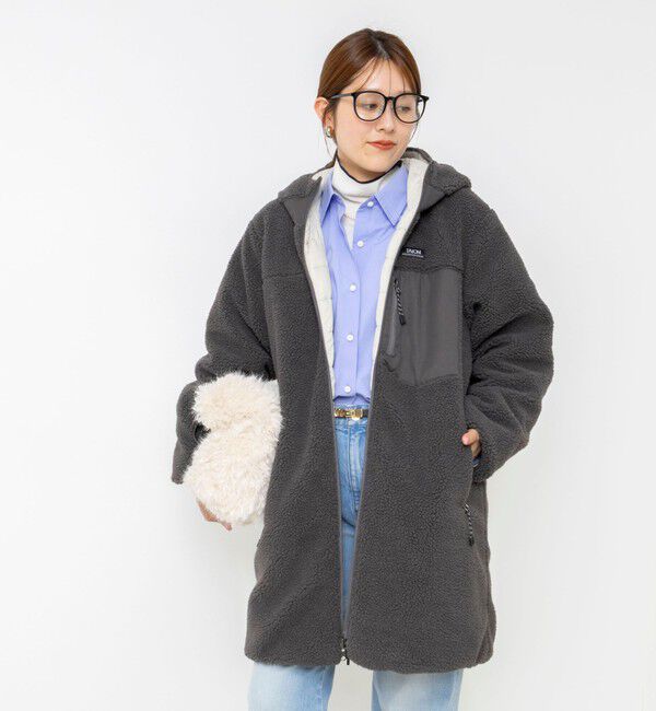 NOLLEY'S「【WEB＆一部店舗限定色アイテム】【TAION/タイオン】ボア&times;ダウンフードロング(リバーシブル)」|ダウン|