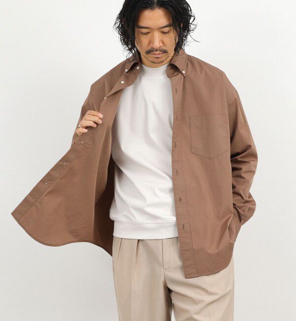 NOLLEY'S goodman「【THOMAS MASON/トーマス・メイソン】ボタンダウンシャツ 26AW」|シャツ・ブラウス|ブラウン