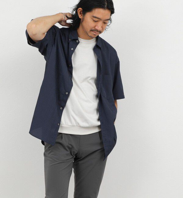 NOLLEY'S goodman「DotAir ドットエアー半袖B.D. ボタンダウンシャツ 通気性/UVカット 26SS」|シャツ・ブラウス|