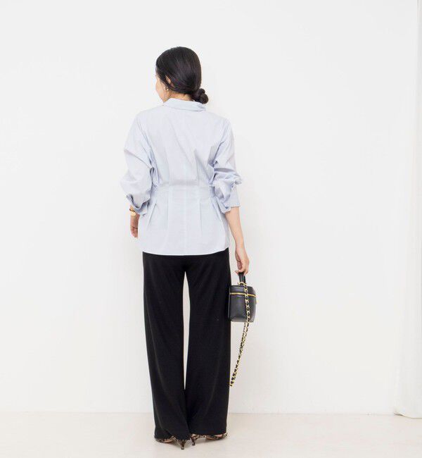 NOLLEY'S sophi「【一部WEB限定カラー】ウォッシャブルウエストタックストレッチシャツ」|シャツ・ブラウス|