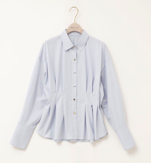 NOLLEY'S sophi「【一部WEB限定カラー】ウォッシャブルウエストタックストレッチシャツ」|シャツ・ブラウス|
