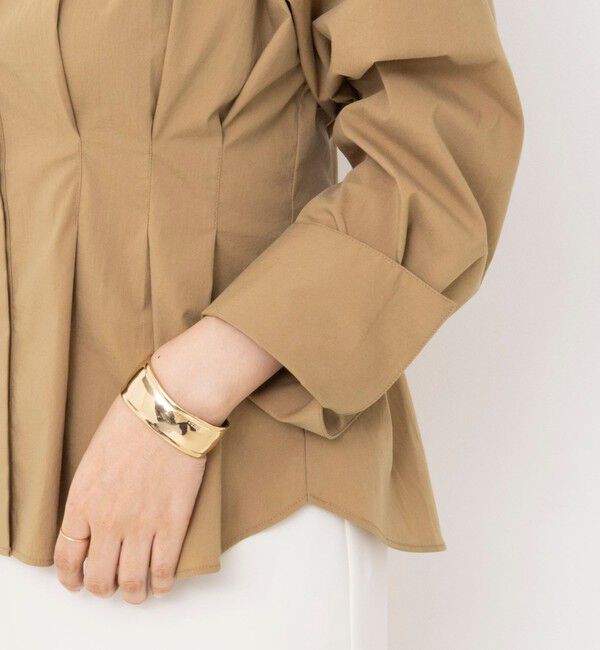 NOLLEY'S sophi「【一部WEB限定カラー】ウォッシャブルウエストタックストレッチシャツ」|シャツ・ブラウス|