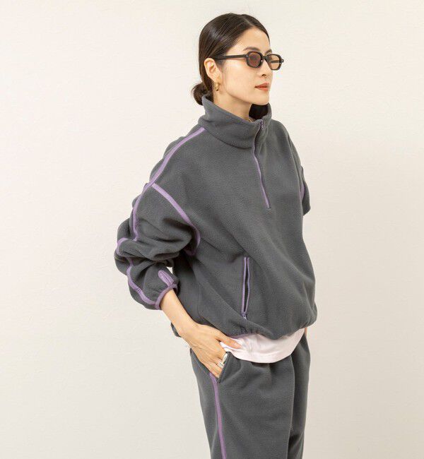 MAQWEL「【MAQWEL/マクウェル】《セットアップ対応》配色フリースプルオーバー」|Tシャツ・カットソー|