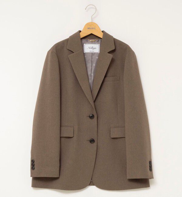 NOLLEY'S「【PR阿部☆別注】《抗ピリング/ストレッチ》ウォッシャブルダブルクロスオーバージャケット」|テーラードジャケット|