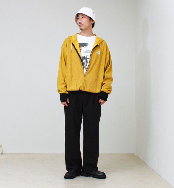GLOSTER「【GEVACO/ゲバコ】ジップアップワッフルフーディー」|パーカー|