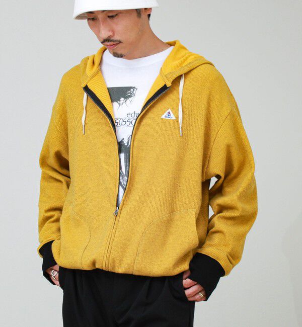 GLOSTER「【GEVACO/ゲバコ】ジップアップワッフルフーディー」|パーカー|