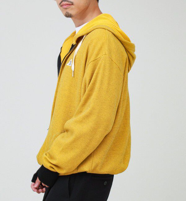 GLOSTER「【GEVACO/ゲバコ】ジップアップワッフルフーディー」|パーカー|