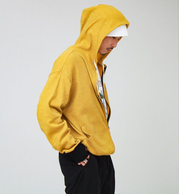 GLOSTER「【GEVACO/ゲバコ】ジップアップワッフルフーディー」|パーカー|
