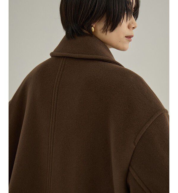 SALON adam et rope'「【WEB限定】FABRICA ダブルクロスPコート」|ピーコート|