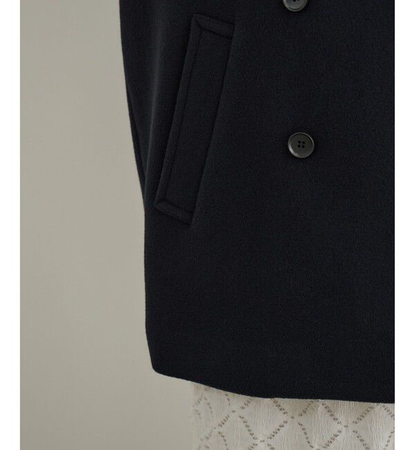 SALON adam et rope'「【WEB限定】FABRICA ダブルクロスPコート」|ピーコート|