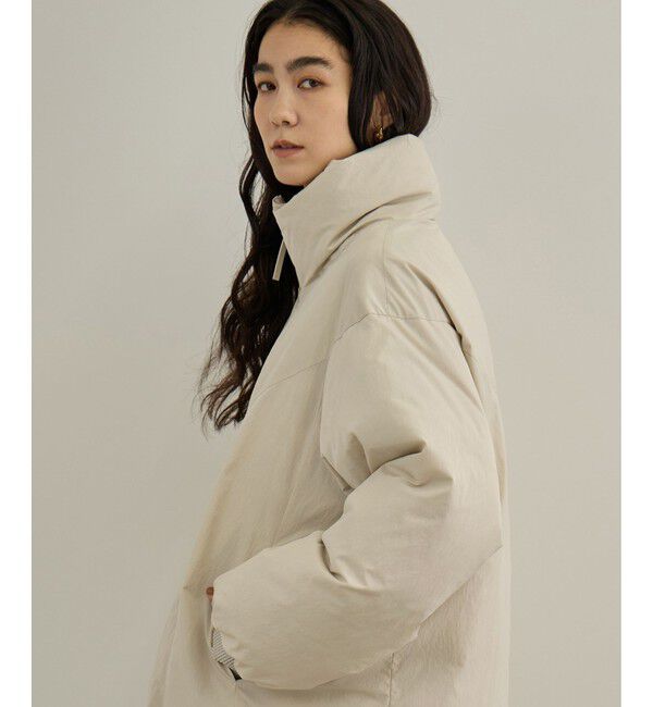 SALON adam et rope'「GREENDOWN（グリーンダウン）撥水加工スタンドカラーダウンジャケット 3」|ダウン|ベージュ系(29)