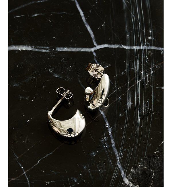THE PAUSE「【THE PAUSE】カーブピアス」|ピアス|シルバー