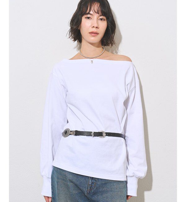 Drawing Numbers「ヴィンテージワンショルプルオーバー」|Tシャツ・カットソー|オフホワイト