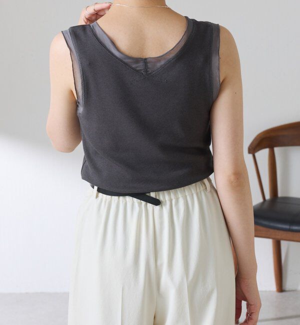  「Vネックタンクトップ」|Tシャツ・カットソー|