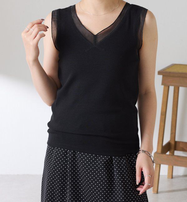 「Vネックタンクトップ」|Tシャツ・カットソー|