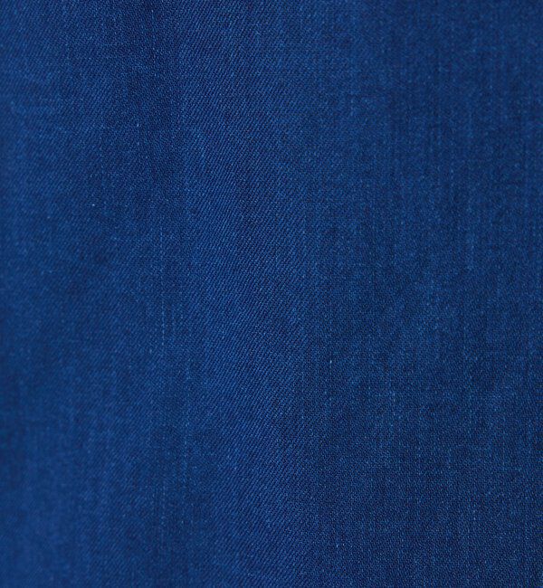  「【涼しいデニムシャツ/体型カバー】Q.anos ドルマンシアーデニムシャツ」|シャツ・ブラウス|