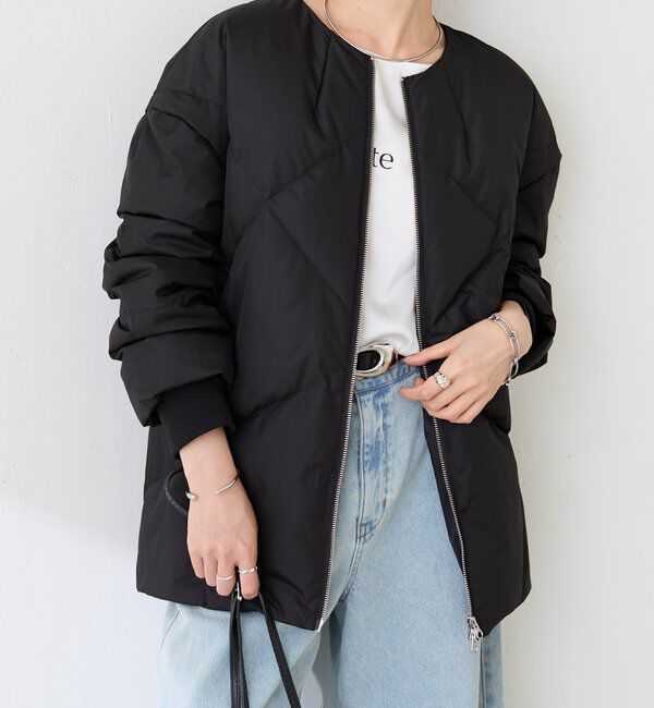  「【TAION別注モデル】マフラー付きノーカラーダウン」|その他|