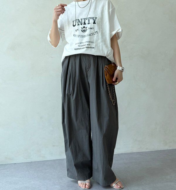 「【WEB限定】ロゴ&times;レースTEE」|Tシャツ・カットソー|