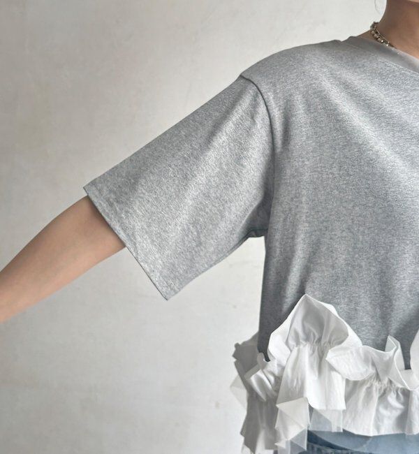  「【WEB限定】裾フリルTEE」|Tシャツ・カットソー|