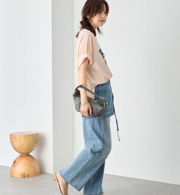  「【A・MONN】【サイズ調整可能/レイヤードアイテム】DENIM apron」|デニム|