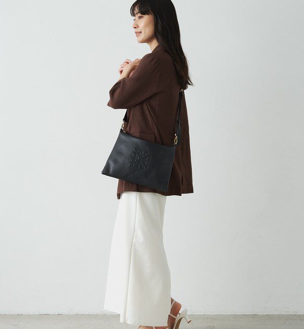  「《本革/370g》エンボスモノグラムショルダーバッグ」|ショルダー・メッセンジャー|