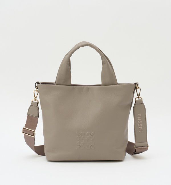  「【Souffle TOTE】レザー2WAYトートバッグ」|トートバッグ|グレージュ