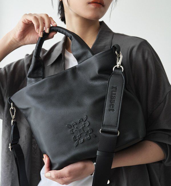  「【Souffle TOTE】レザー2WAYトートバッグ」|トートバッグ|ブラック