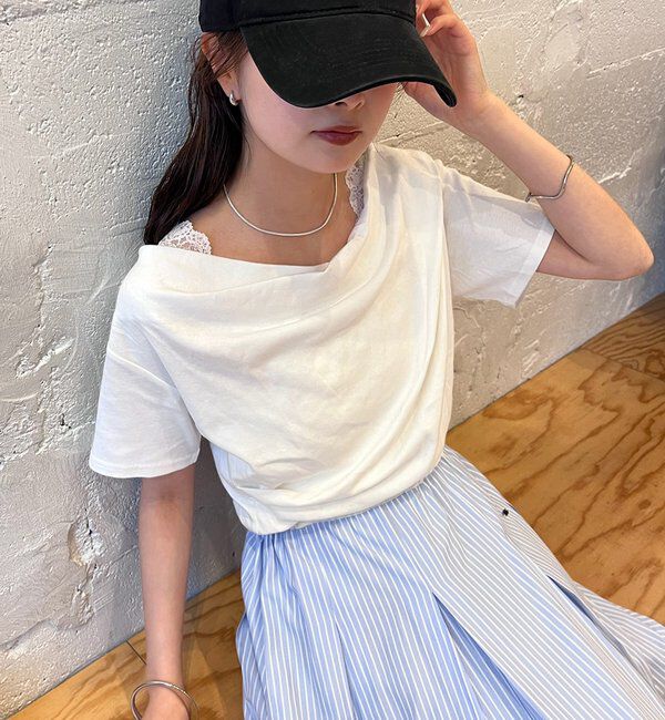  「26SSオフショルTシャツ」|Tシャツ・カットソー|