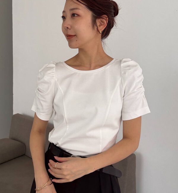  「ギャザーパフT」|Tシャツ・カットソー|