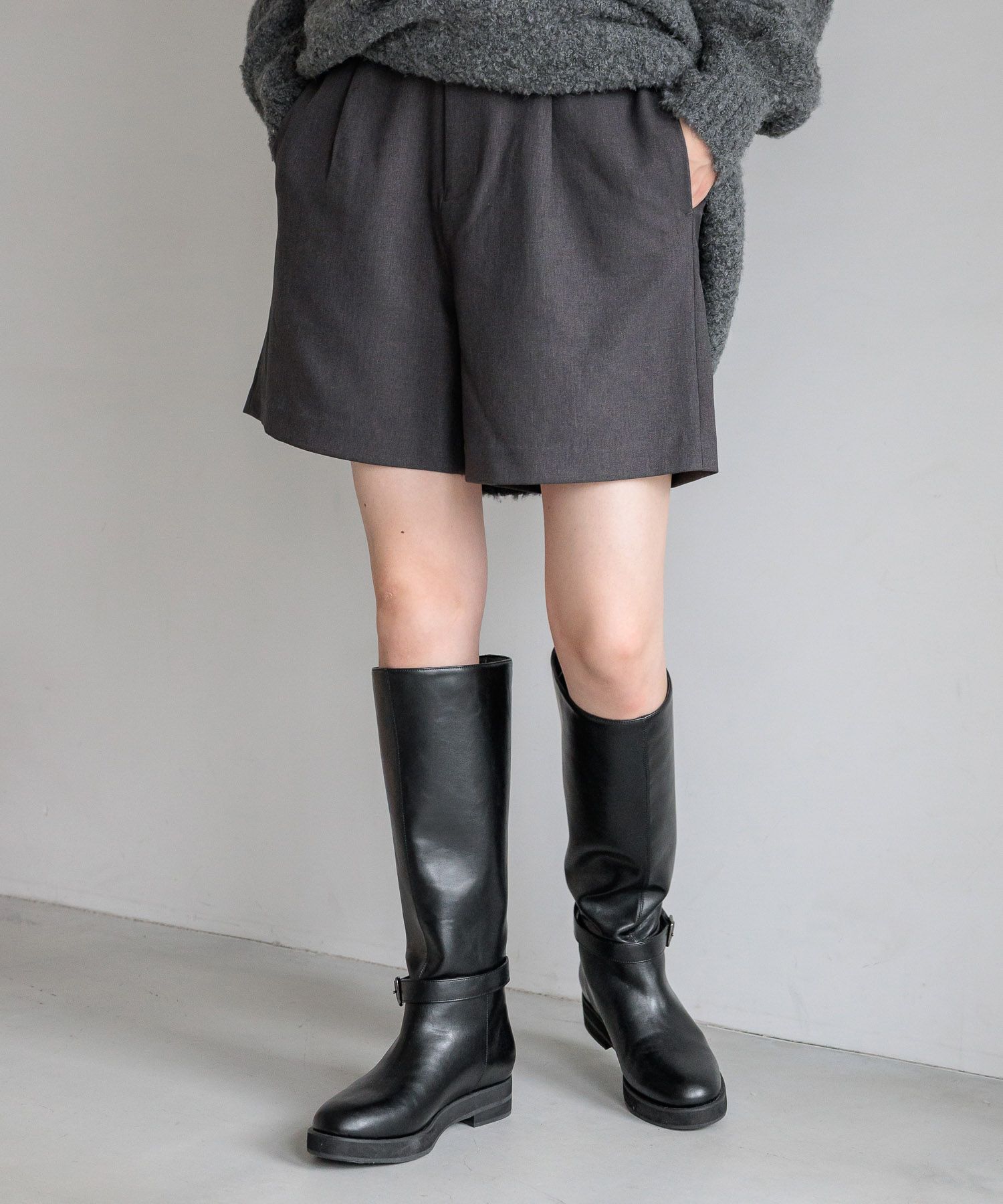 LOWRYS FARM「ウールライクショートパンツ」|その他|GRY8