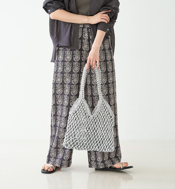 collex「【The Bagmati】 ラメメッシュバッグ」|かごバッグ|
