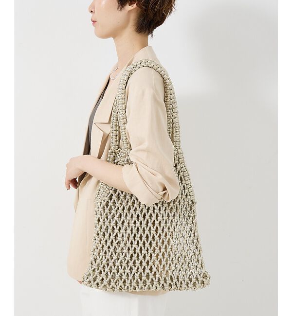 collex「【The Bagmati】 ラメメッシュバッグ」|かごバッグ|