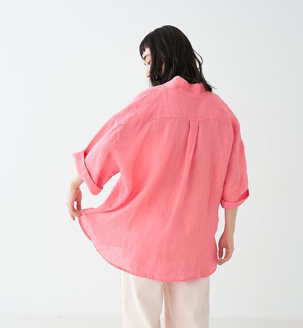 collex「ワイドスリーブリネンオーバーシャツ」|シャツ・ブラウス|