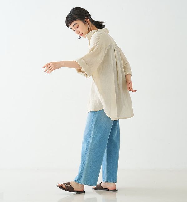 collex「ワイドスリーブリネンオーバーシャツ」|シャツ・ブラウス|