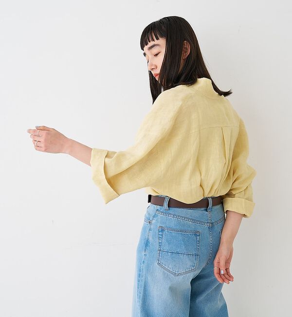 collex「ワイドスリーブリネンオーバーシャツ」|シャツ・ブラウス|
