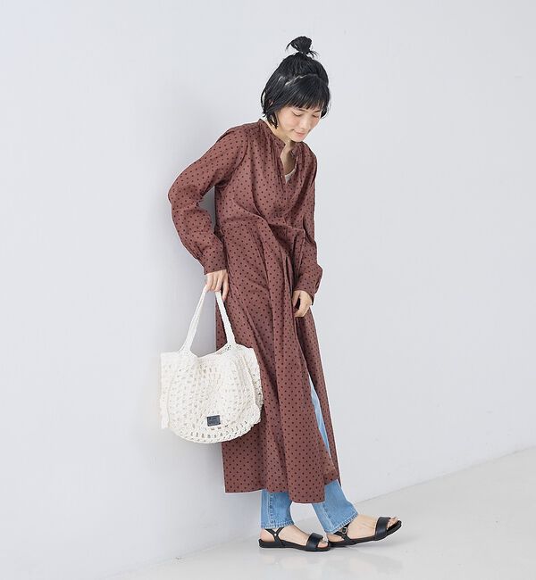 collex「【Swaraj /スワラージ】手編みペーパーラフィアトートバッグ」|かごバッグ|
